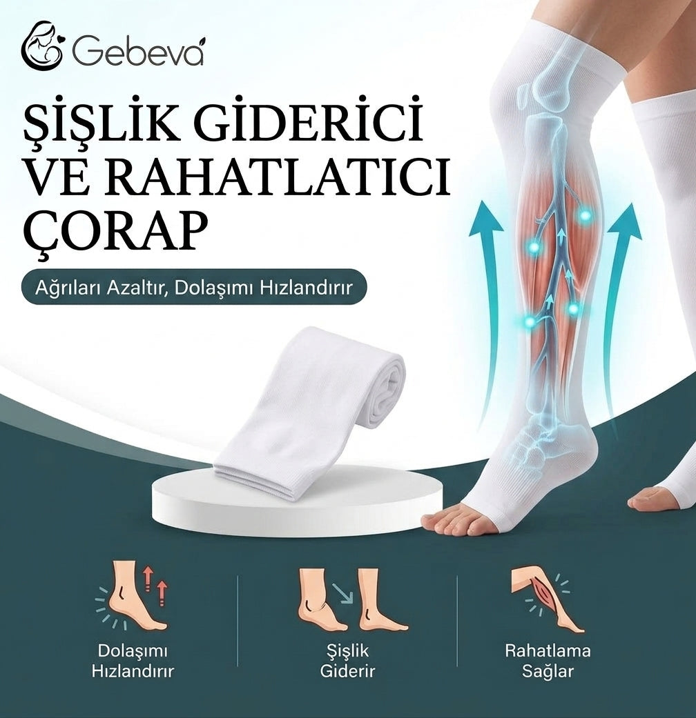 Gebeva Günlük Konfor ve Dinlenme Çorabı